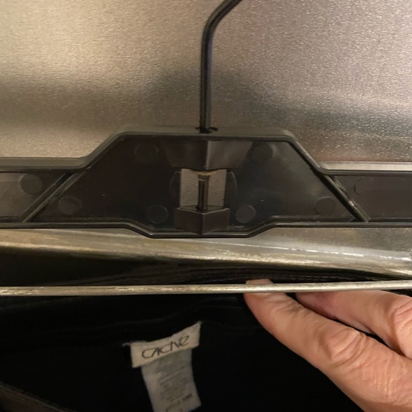 Designer CACHE slacks/ dress pants size 2 shiny sleek ! - Picture 2 of 4